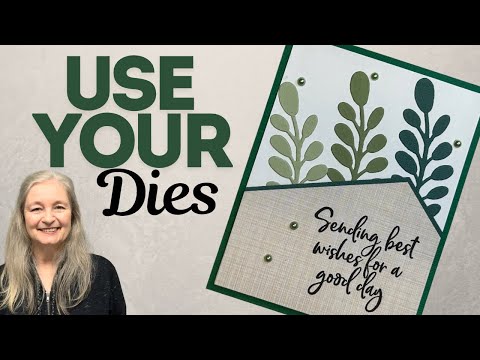 Create a beautiful card using a die! #easycardmaking #useyourdies