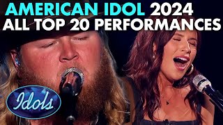 ALL AMERICAN IDOL TOP 20 הופעות 2024 | איידולס העולמית