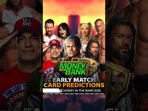 Money in the Bank 2025 - Early Match Card [v2] #MoneyintheBank #Bevelock #WWE #Shorts