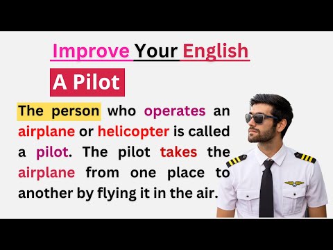 A Pilot | English Speaking and Listening Practice | Level 1 | Learning English Speaking Practice