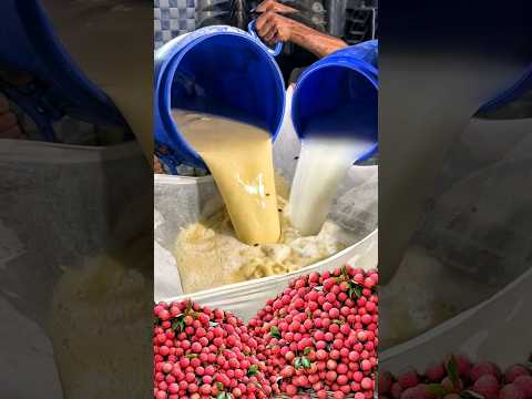 Reality of Packaged Litchi Drinks😱😱 क्या आप भी इन्हें पीते हो??🤔🤔 #shorts #indianstreetfood #india