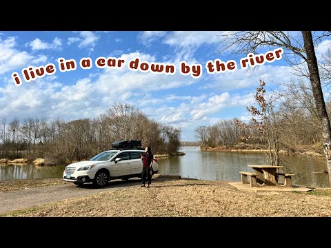 Living In My Car | Peaceful Lakeside Camping at the Cane Creek Campground