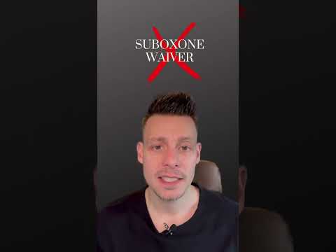 Suboxone X-Waiver is Dead