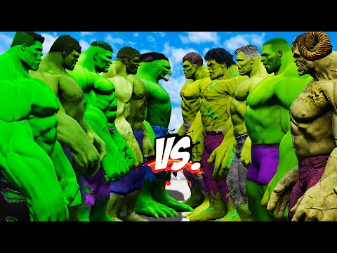 TEAM HULK vs TEAM BIG HULK - HULK BATTLE - EPIC SUPERHEROES WAR