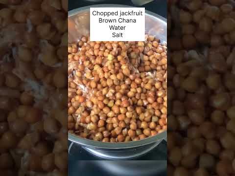 Raw jackfruit #Brown chana#recipe