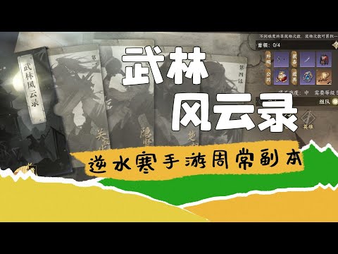 逆水寒武林風雲錄 關寂塵|隱賢|楚相玉|刀狂