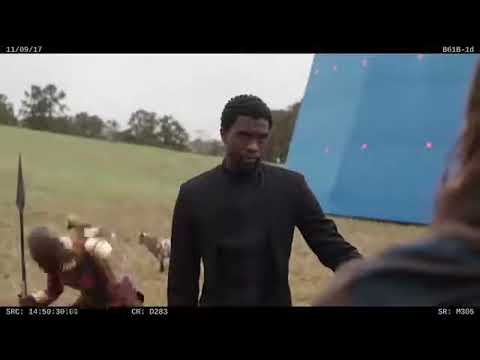 Chadwick Boseman interrupted by a goat