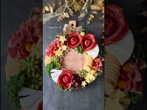 Charcuterie Christmas wreath Inspiration Ideas🎄Tutorials  #christmasfoodideas