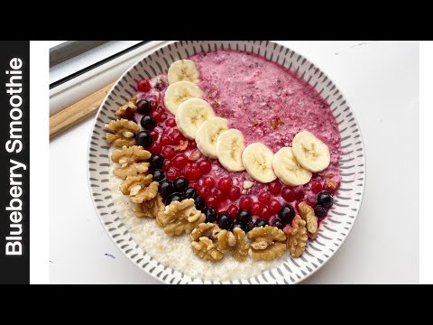 Healthy Breakfast || Breakfast For Weight Loss || Oats Porridge || Blueberry Smoothies