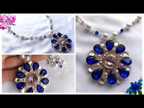 Ожерелье из Бисера и Бусин. Колье из бисера. Кулон.МК. DIY. Necklace.