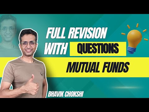 Mutual Funds Full Revision in 1 Hour | CA FINAL REVISION LECTURE | FR & AFM BY BHAVIK CHOKSHI