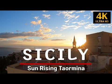 Rising Sun Sicily  I   Taormina Sun Rising Video   I  시칠리 타오르미나 일출 영상