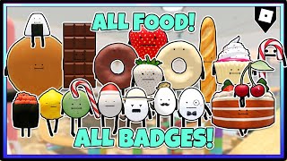 How To Get All 90 FOODS and SECRET BADGES in Secret Staycation | ROBLOX