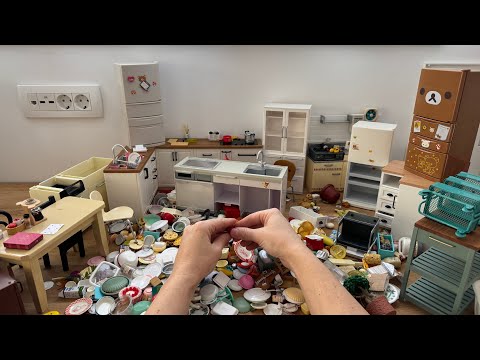 Miniature kitchen set installation ✨ASMR ✨Re-ment collection✨