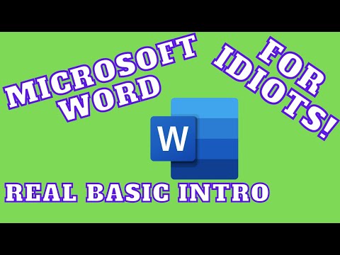 Intro to Word for idiots