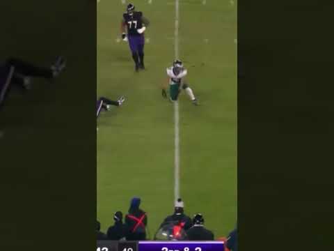 ZACK 'ALL-PRO' BAUN is everywhere, HUGE tackle for loss 🦅🔥 Eagles vs Ravens Highlights