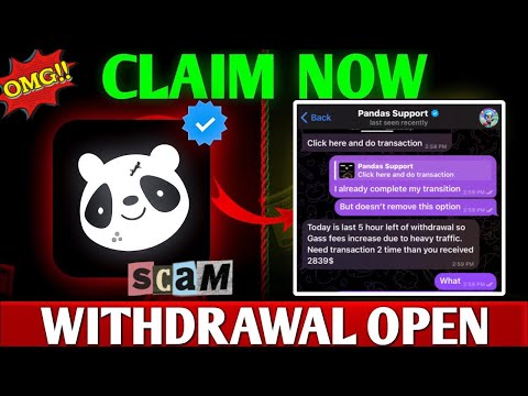 Pandas airdrop new update || Pandas airdrop withdraw start in Neelsky Exchange 😂 Pandas Fully Fake 😱