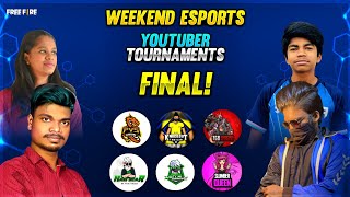 😱Tamilnadu Esports & Youtuber Weekend FINAL Tournament Live PVS , SQ , KO ,TGB - Garena Free Fire