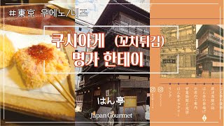 꼬치튀김(쿠시아게) 전문점 한테이는 튀김 맛집입니다 - 도쿄 대공습과 대지진에서 살아남은 110년 건축물 #도쿄맛집  #쿠시아게 #꼬치 튀깈