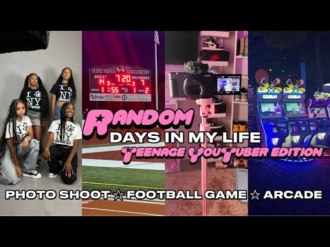 VLOG☆ RANDOM DAYS IN MY LIFE | photo shoot, football game, arcade, friends etc…|| Ra’Mariah Alexia