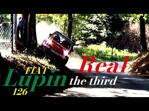 リアル・ルパン三世なドリフト！フィアット車 FIAT126 ラリー【BGM】カリオストロの城 サンバ・テンペラード 大野雄二