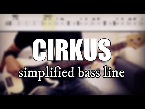 Cirkus - King Crimson | Simplified bass line with tabs #127