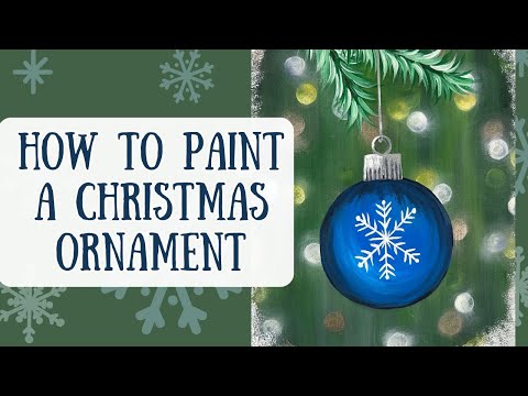 Christmas Painting Tutorial | Step by Step Beginner Acrylic Painting Tutorial