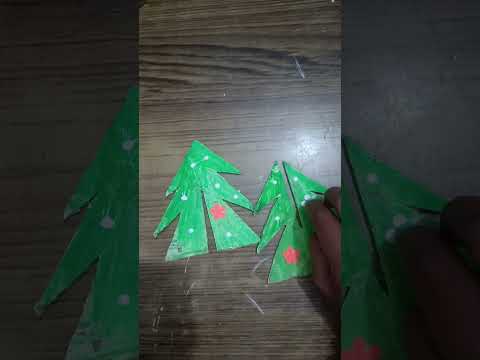 Diy Christmas tree #wasteanduse#craft#dy#christmas #alliwantforchristmasisyou #merrychristmas