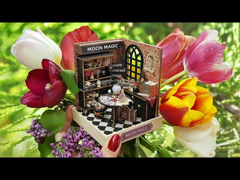 Moon magic ASMR DIY miniature dollhouse kit Corner of happiness