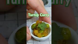 Shaljam Matar #turnipcurry #food #tinykitchen #cooking #tinykitchencooking #miniaturecooking #food