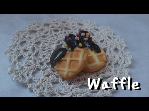 スイーツデコ*ワッフル作ってみた /DecoSweets*Waffle in clay Tutorial