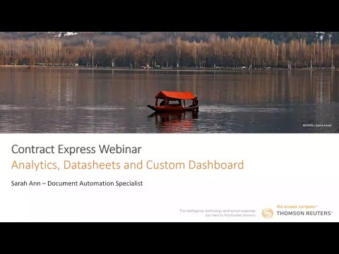 CE Webinar - Analytics, Datasheets and Custom Dashboards