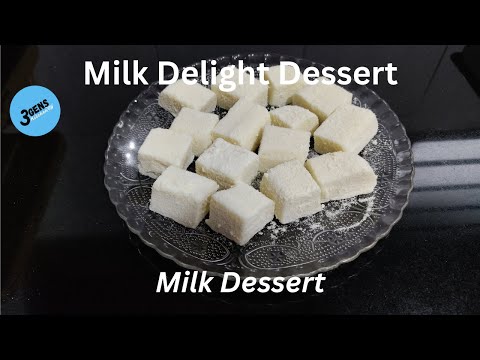 MILK DELIGHT DESSERT || MILK DESSERT || MILK PUDDING || MILK JELLY BITES || 3Gens Kitchen