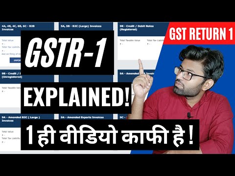 Complete GSTR 1 EXPLAINED !! GSTR 1 Return Filing