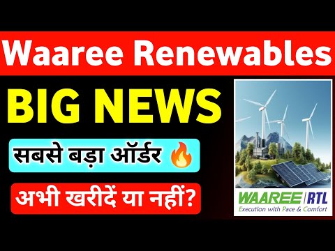 Waaree Renewables Share Latest News 🔥 Big Order 🔥 Waaree Renewables New Order