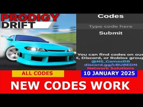 *NEW CODES* Prodigy Drift ROBLOX | ALL CODES | JANUARY 10, 2025