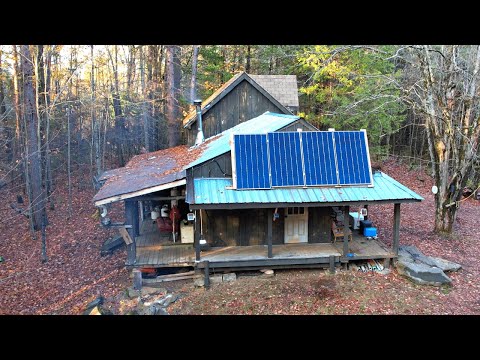 Fall day at the OFF GRID cabin! | Hunting season preperation