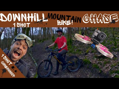 FPV Freestyle: One Shot Cinewhoop Mountain Bike Chase