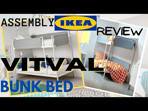 Bunk bed for children's bedroom | IKea Vitval bunk bed installation tutorial | Easy DIY bunk bed