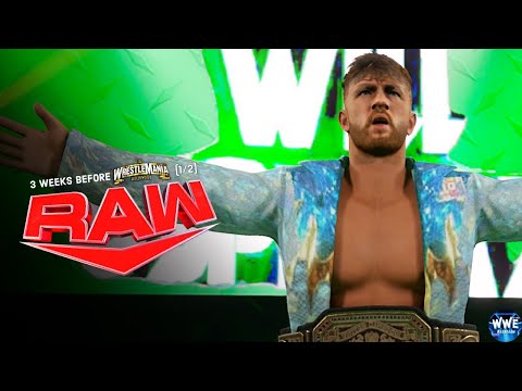 WWE 2k24 MONDAY NIGHT RAW; 3 WEEKS BEFORE WRESTLEMANIA (1/2)