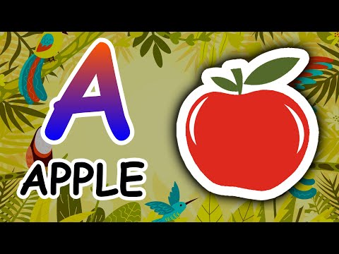 ABCD A for Apple | Learn English Alphabets | A to Z Spelling Video