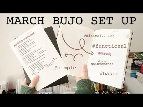 March set up and how I use signifiers | Bullet Journal | Leuchtturm1917