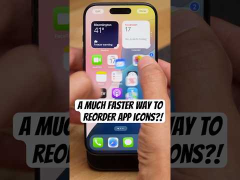 Quickly REORDER apps on iOS Home Screen 🚀 #shorts