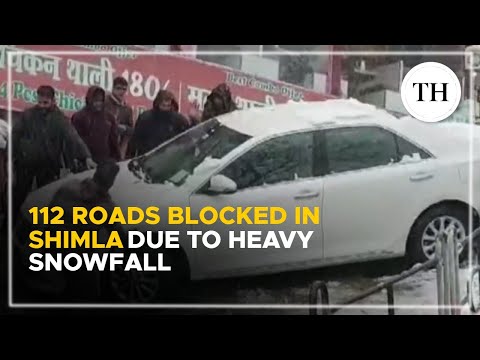 112 roads blocked in Shimla due to heavy snowfall, restoration underway