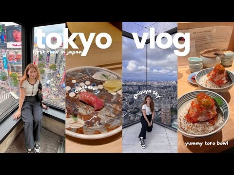 3 days in tokyo 🇯🇵 shibuya sky, local food, shopping, aesthetic cafes, omakase 🍡💫