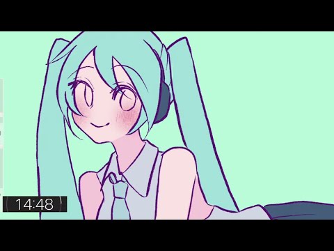 【ワンドロ配信】初音ミクを描く。