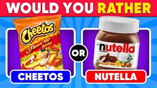 Would You Rather Food Edition 🍟🧁 Daily Quiz