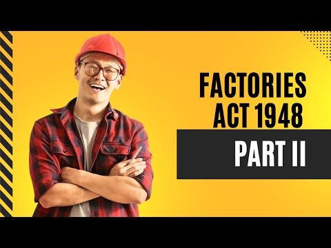 DAY - 1 | CMA INTER |  FACTORIES ACT 1948 - PART 2 | LABOUR LAW