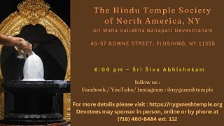 Šri Šiva Abhishekam - 6 pm EST  - 01062025