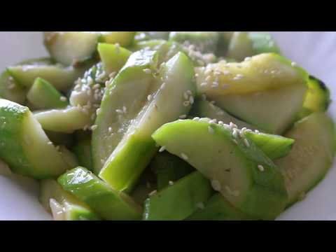 Stir fried zucchini